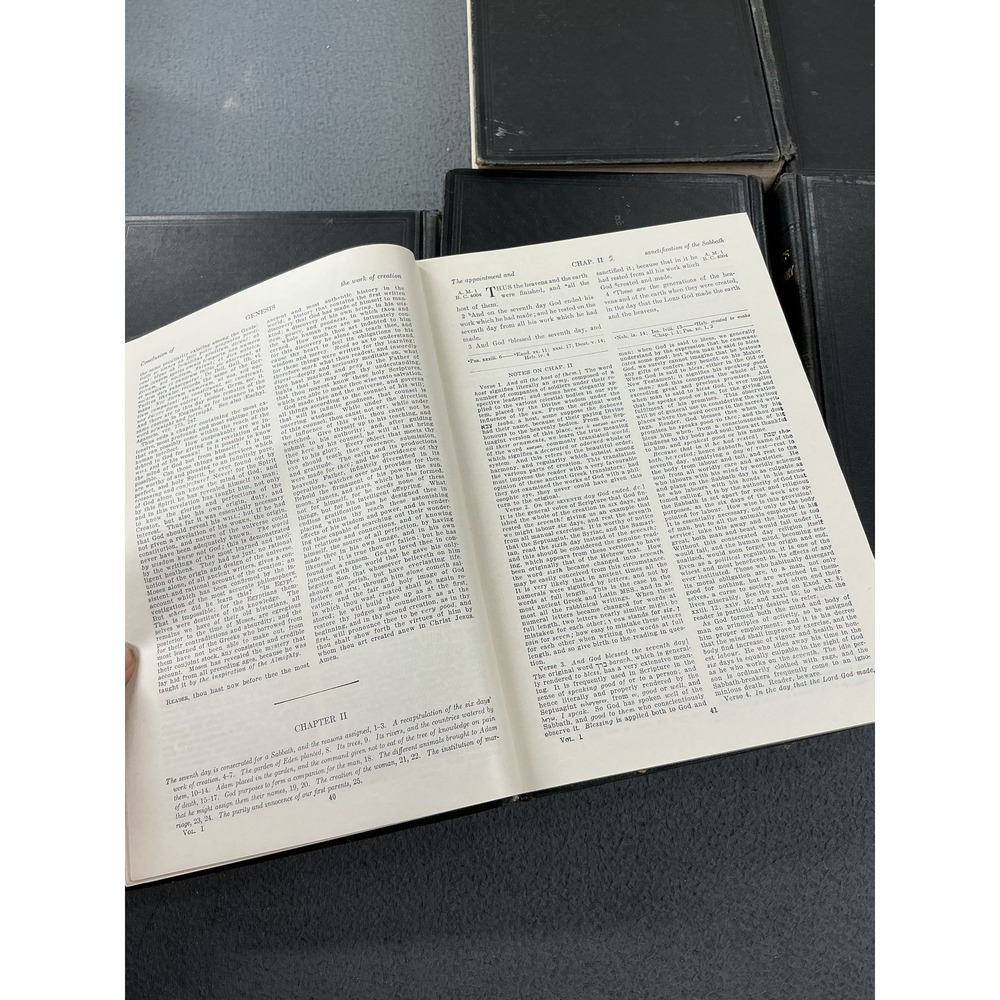 Adam Clarke Holy Bible Clarke's Commentary 6-Volume Box Set Hardcover Black - Picture 6 of 6